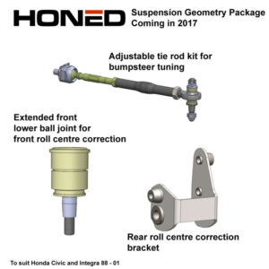 Introducing Honed’s Complete Suspension Geometry Package For Performance Hondas