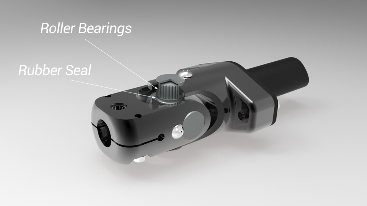 Honed gear linkage roller bearings