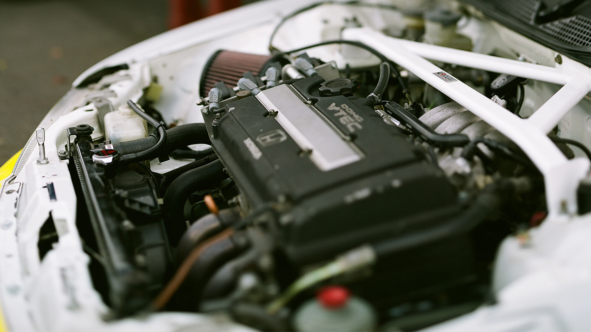 Honda Civic Sedan race car with B18 engine